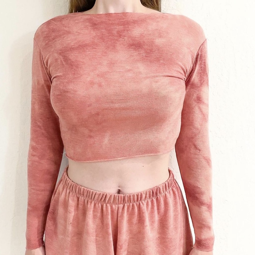 Riccetti Clothing Size Small Crop Top Long Sleeve Cotton